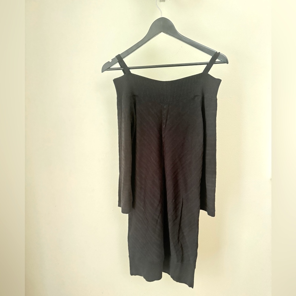 Black sweater dress